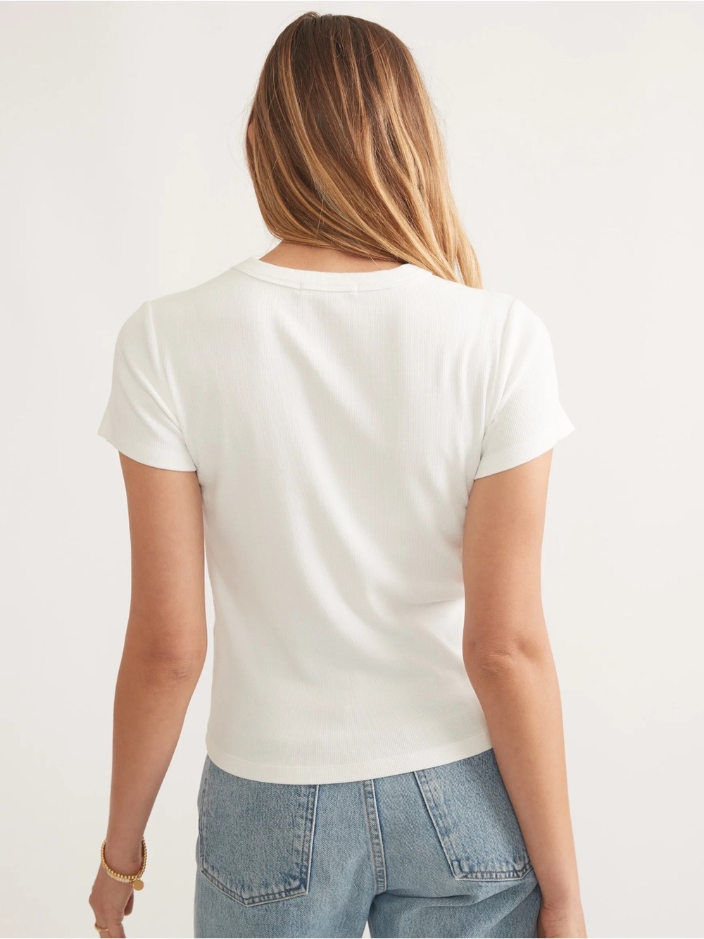 Marine Layer / Lexi Rib Sun-In Crew Tee - Picture 3 of 6